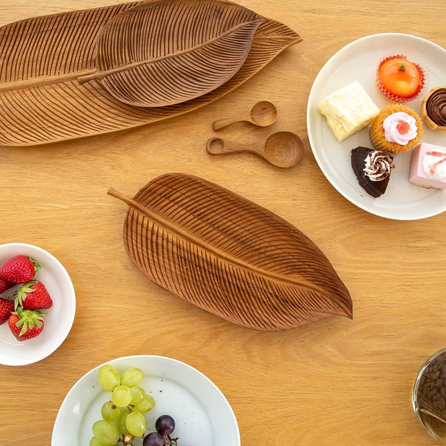 リーフ　皿　インテリア　ウッドプレート リーフ 皿 インテリア ウッドプレート